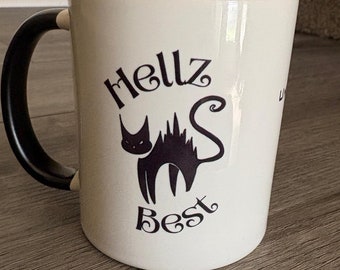Hell's Best Black Cat Underworld Intelligence Agency Funny 11oz Mug