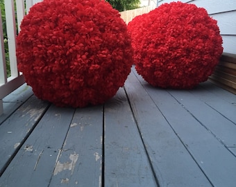 Extra Large Silk Flower Balls for Wedding Decoration 24"