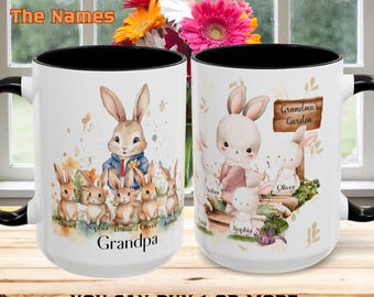 Personalized Grandparents Mug,Custom Gift, Mug Gift, Grandma Garden, Father&#39;s Day Gift,Mom Gift,Grandma Mugs,Personalized Gift,Gift for Mom