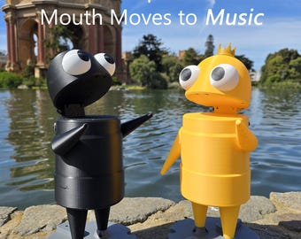 REPO Bluetooth Speaker Robot, Animatronic Desk Speaker, Mouth Moves, Eyes React