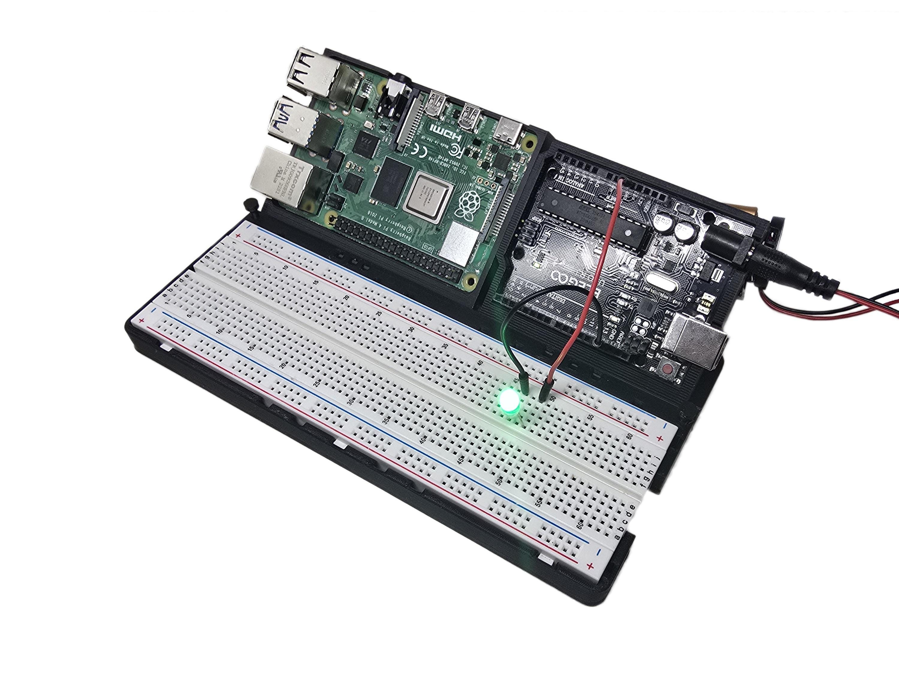 Adjustable Raspberry Pi & Arduino Uno Holder Kit: DIY Electronics