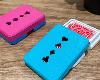 Poker Card Case: Suit Cutouts, Custom Colors