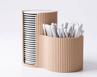 Cotton Swab & Pad Holder - Bathroom Organizer