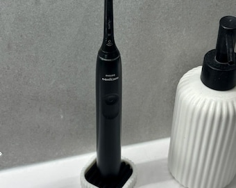 3D Printed Electric Toothbrush Holder | Sonicare, Oral-B Stand | Minimalist Bathroom Organizer