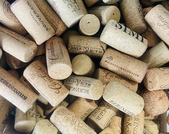 25 Assorted Real Wine Corks - Various Brands