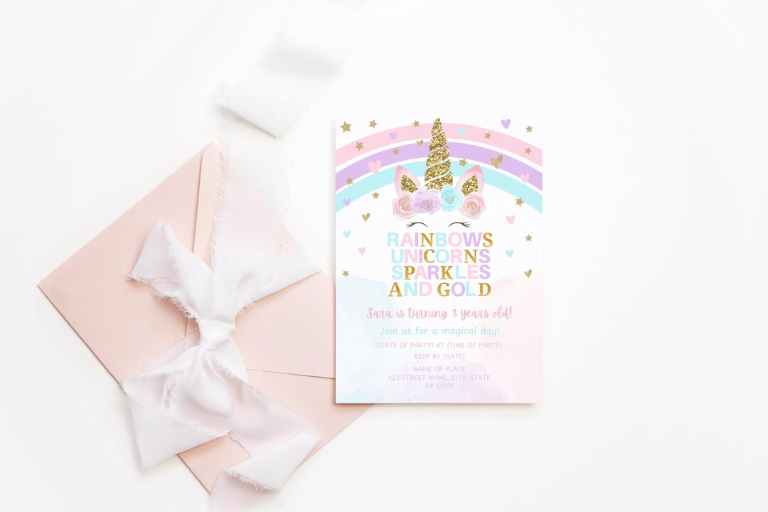 Unicorn Birthday Card