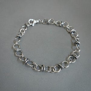 Sterling Silver Wrapped Infinity Chain