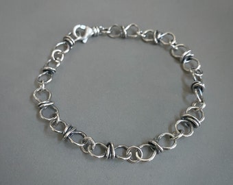 Sterling Silver Wrapped Infinity Chain