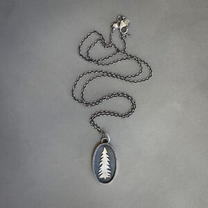 Sterling Silver Fir Tree Charm Necklace