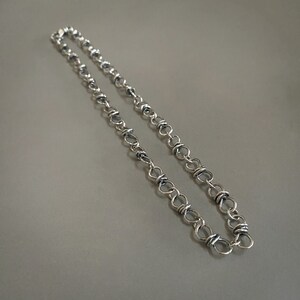 Sterling Silver Wrapped Infinity Chain