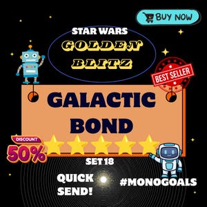 MoGo 5 Sterne Golden Blitz Aufkleber | GALAKTISCHE BOND | 1 Stück | Juni 22, 2025 | Schnelle Lieferung | Jetzt kaufen!