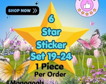 MoGo 6 Star sticker 1 Piece per order Set 19-24 - Ever After