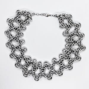 Handmade Chainmail Necklace | gothic medieval handcrafted jewelry