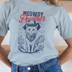 Partner Cowboy Katzen Shirt - Lustiges Vintages Western T-Shirt - Katzen Liebhaber Geschenk - Einzigartiges Design