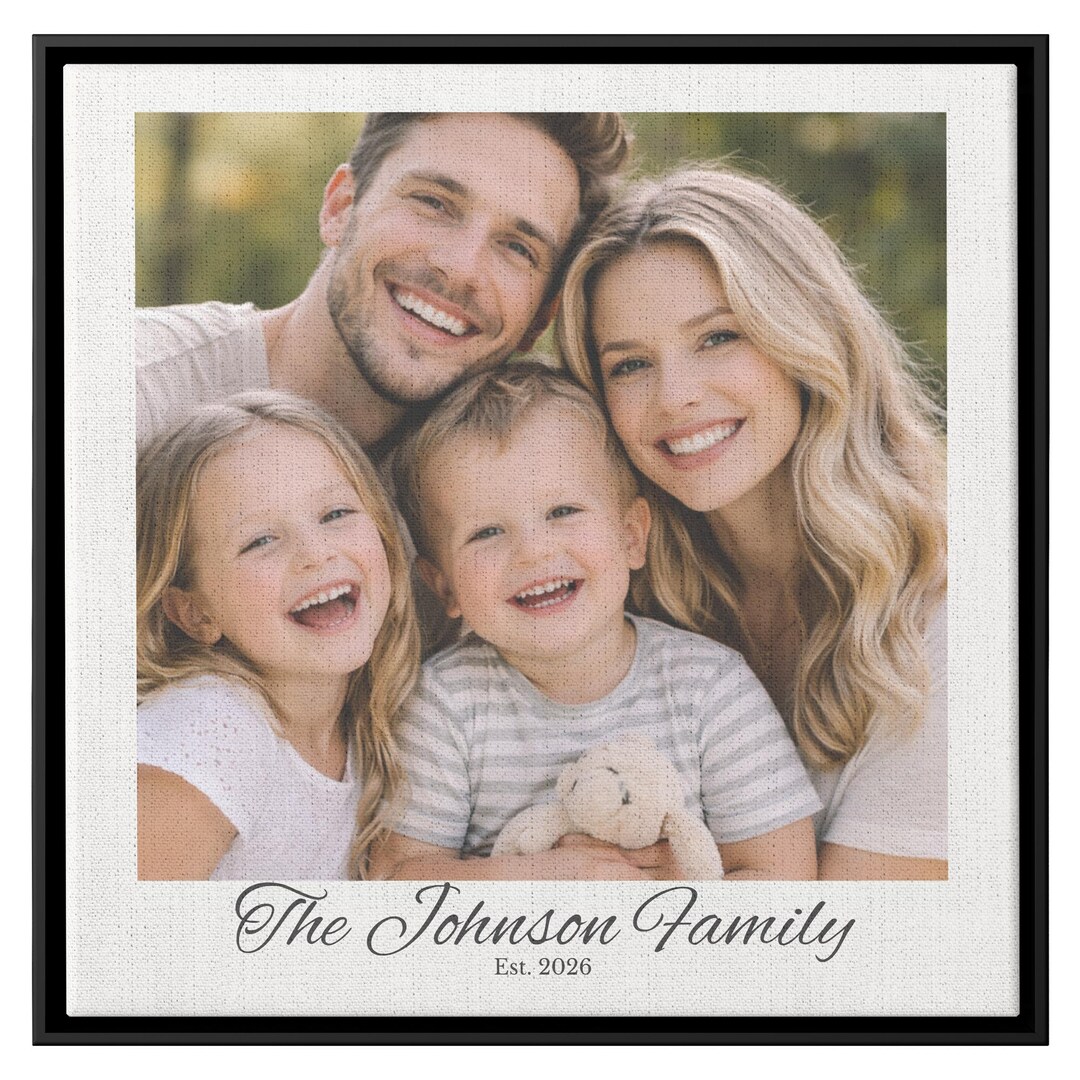 Personalized Family Photo Collage Canvas Print | Custom Home Decor - Etsy