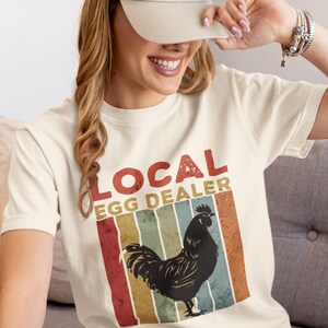 Local Egg Dealer T-Shirt, Fun Farm Tee, Gift for Farmers, Backyard Chicken Lover, Funny Agriculture Shirt