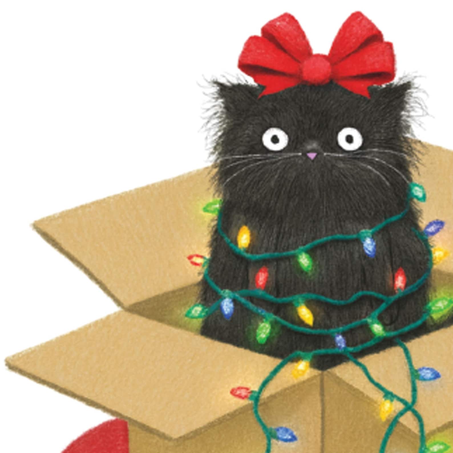 Funny Holiday Card Cute Black Cat Christmas Card for Cat Lovers Gift - Etsy