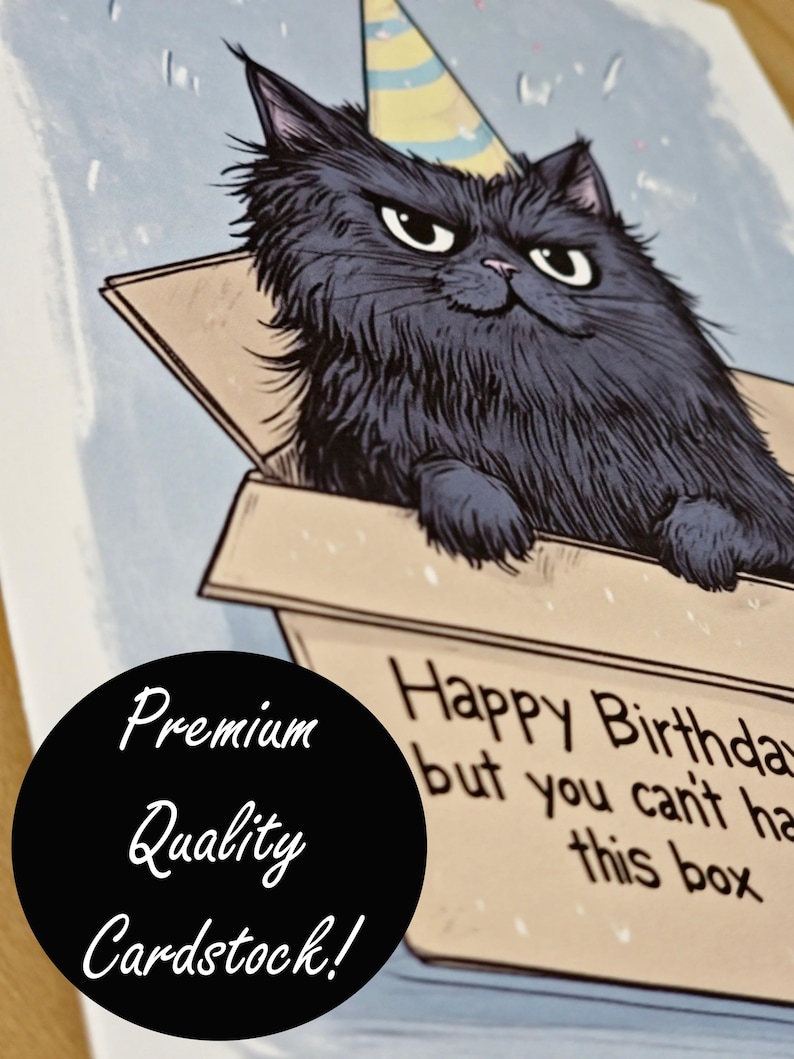 Animal Lovers Birthday Card Mother Gift for Cat Moms