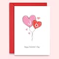 Personalized Valentine's Day Card, Couple Gift, Love Note with Custom Initials