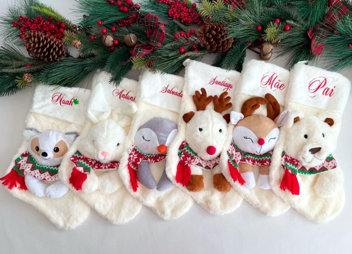 Rabbit Christmas Stocking - Etsy