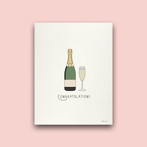 Champagne Congratulations Card