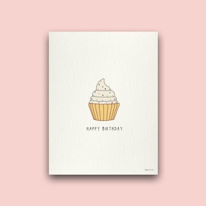 Cupcake Birthday Card