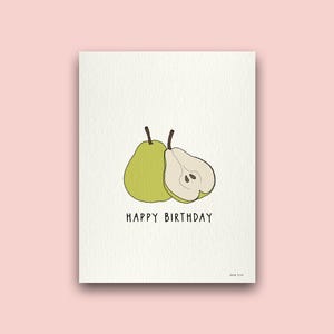 Pear Birthday Card