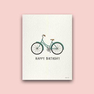 Bicycle Birthday Card