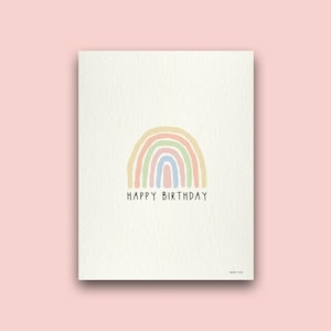 Rainbow Birthday Card