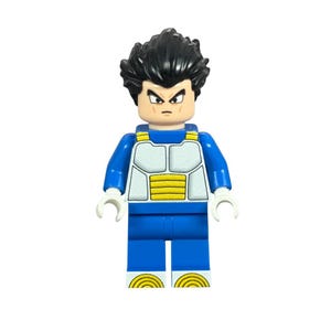 DZ Vegeta - Custom Minifigure. Printed on genuine Lego® pieces.
