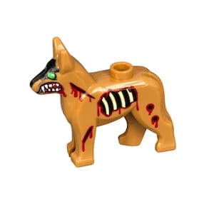 Zombie Dog  -  Custom printed Lego® dog.  The Zombies have risen and the dogs are amongst them, run!