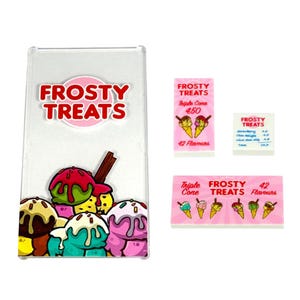 Frosty Treats - Custom printed Lego® Ice Cream store- Options to choose the right pieces for your builds