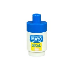 Mayo - Custom printed Lego® 1x1 round brick with 1x1 round piece.