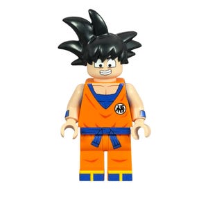 DZ Goku - Custom Minifigure. Printed on genuine Lego® pieces.