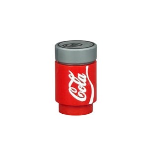 Cola can - Custom printed Lego® 1x1 round brick with 1x1 round tile - inspired by Coca Cola.