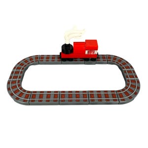 Train Set - Custom printed Lego tiles in minifigure scale. Micro scale for your builds