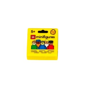 Minifig Box -  Custom printed Lego® 1x1 tile.  A minifigure scale collectible minifig box.