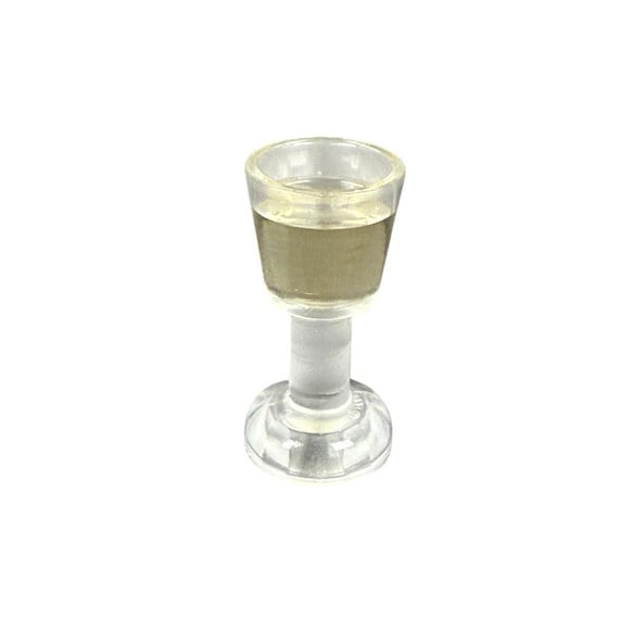 Resin filled white wine glass - Lego miniature Minifigure scale white wine  glass