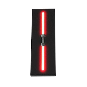 Double Saber - Custom printed Lego® 2x6 tile. Minifigures scale poster inspired by Star Wars