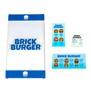 Brick Burger - Custom printed Lego® Burger restaurant- Options to choose the right pieces for your builds