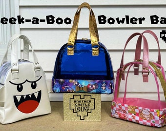 Peek-a-Boo Bowler Bag PDF sewing pattern