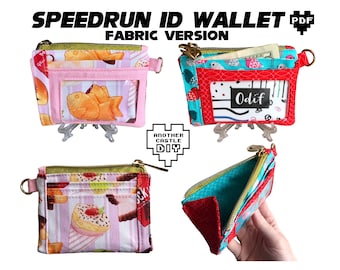 Speedrun ID Wallet Fabric PDF Sewing Pattern