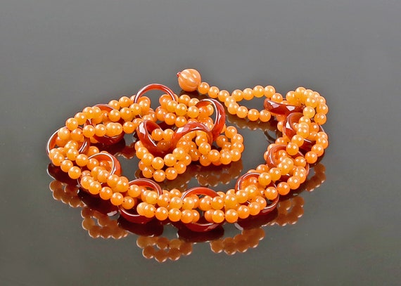 Art Deco Carnelian Necklace - image 3