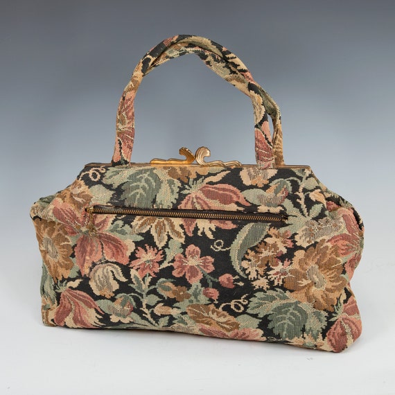 Vintage Tapestry Purse Handbag