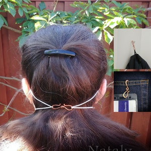Face Mask Ear Saver, Face Mask Extender, Ear Guard, Face Mask Hook, Face Mask Clip, Ear Protector, Hooks for Masks, Mask Hook