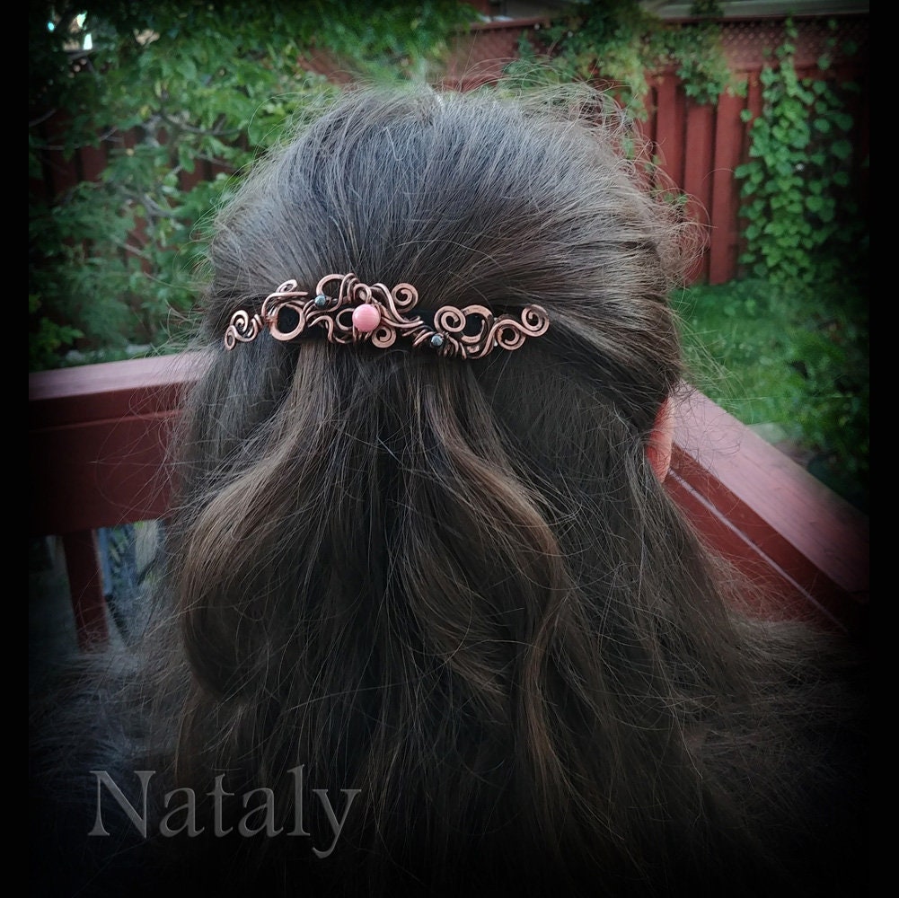 WEB限定お買い得商品の新着アイテム Wire Barrette, Hair Wrapped Hair Accessories, Hair Jewelry, ヘアアクセサリー
