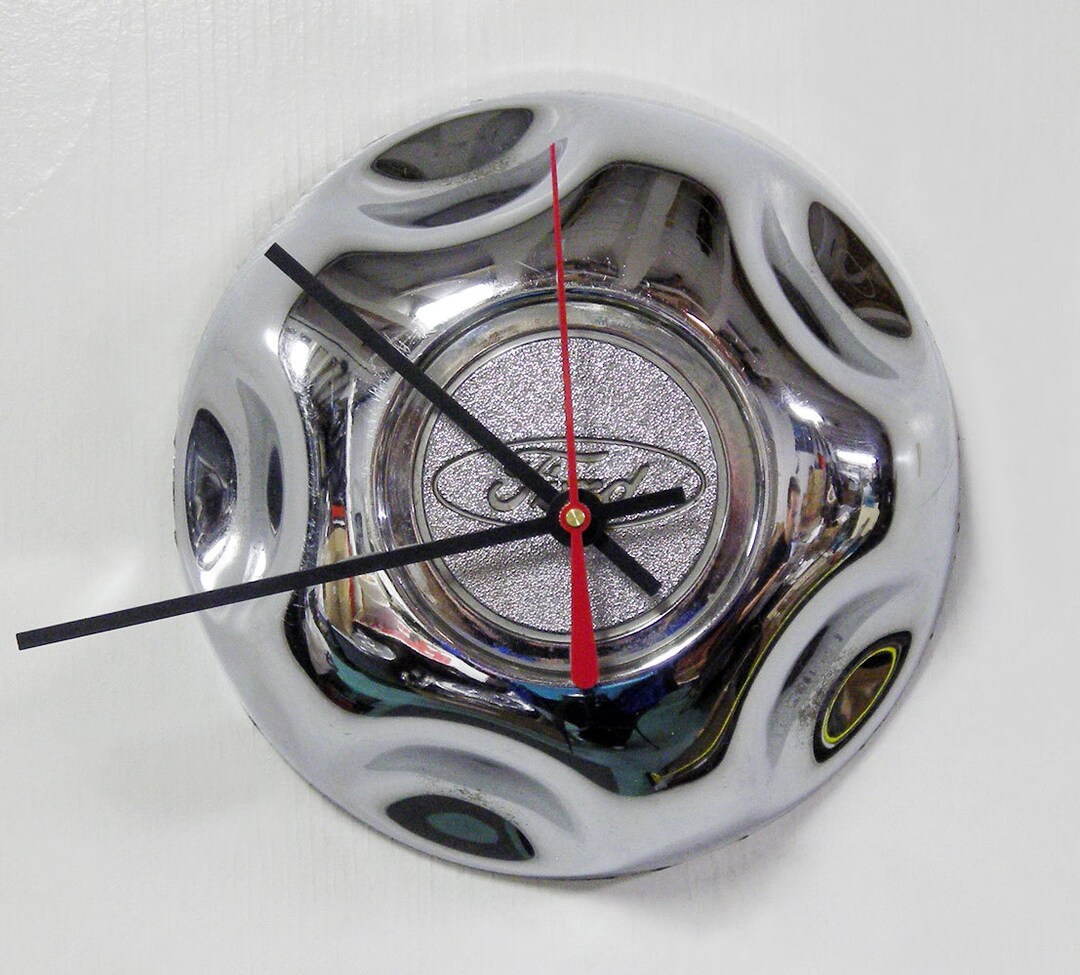 Recycled Wall Clock 1995 2005 Ford Explorer Ranger Pickup Truck Hubcap ...