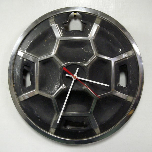 Datsun Wall Clock - 1976 1977 1978 B-210 Coupe Hubcap Clock - Honeycomb - Car - Industrial