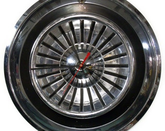 1958 Chrysler New Yorker Hubcap Clock - Classic Car Wall Clock - Mopar Decor - Garage Wall Art - Unique Men's Gift - Gift for Husband