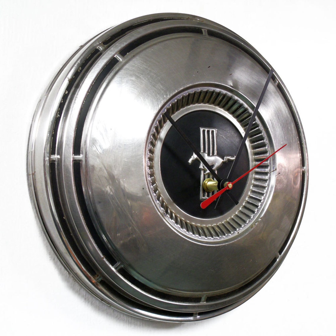 Mustang Wall Clock 1968 1970 Ford Mustang Hubcap Clock Etsy